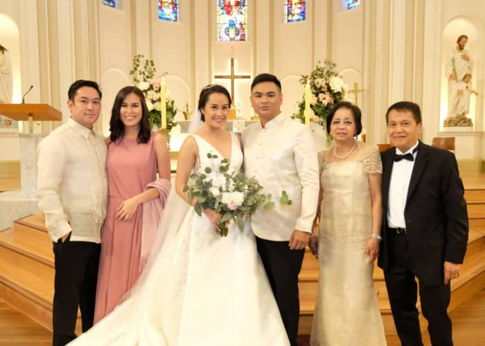 Michelle Barrera and Santi Juban's real wedding